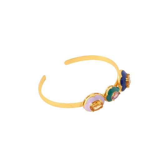 Amethyst and citrine cuff bracelet by Azga